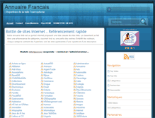 Tablet Screenshot of annuaire-francais.hollosite.com